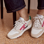 Running Blanches, Vertes & Roses Olive - Femme