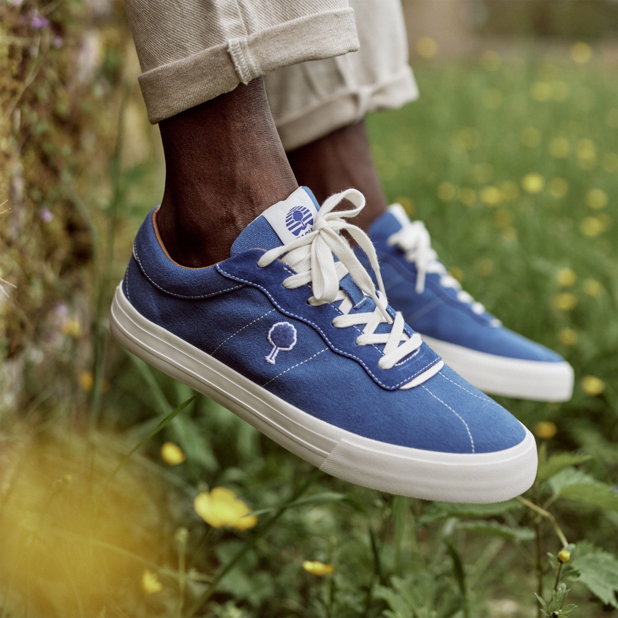 Blue Low-Top Tennis Trainers Nashi - Men