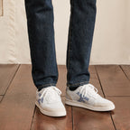 Baskets Basses Blanches, Beiges & Bleues Hazel - Mixte