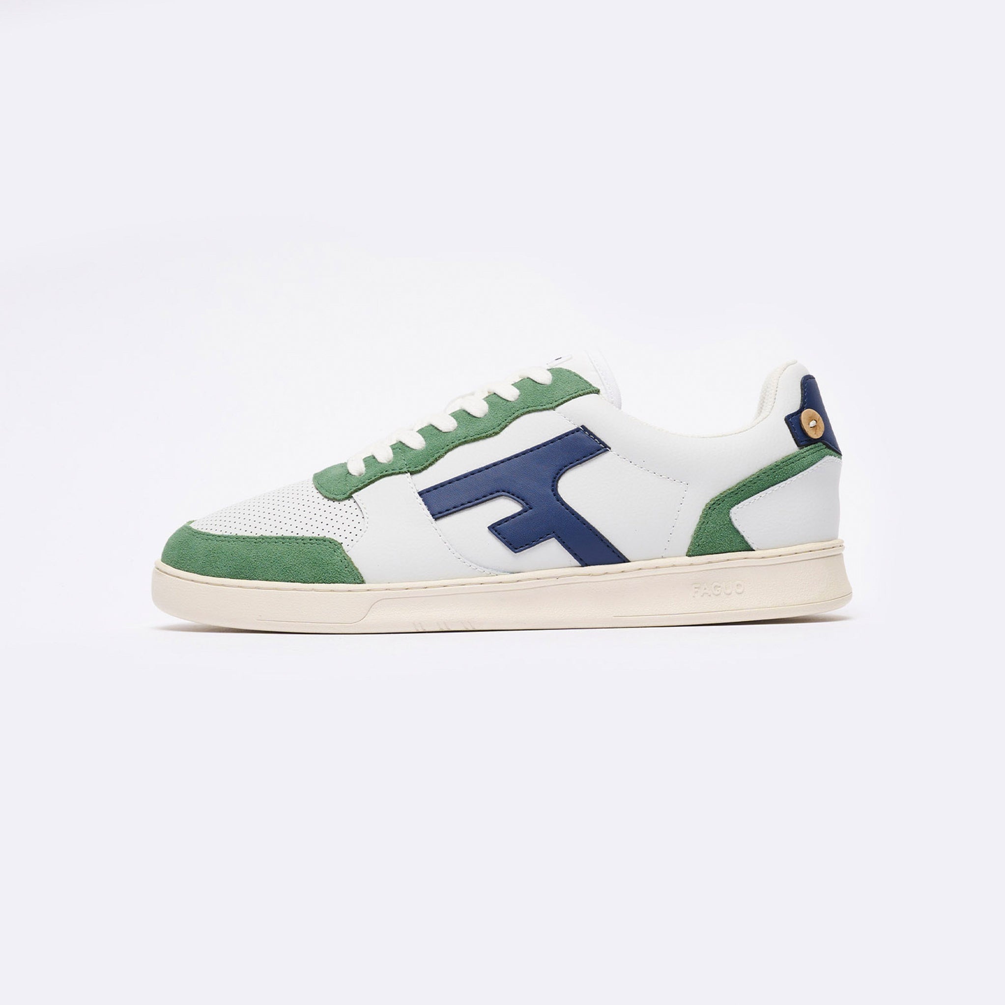 Zapatillas bajas Hazel en blanco y verde - Hombre