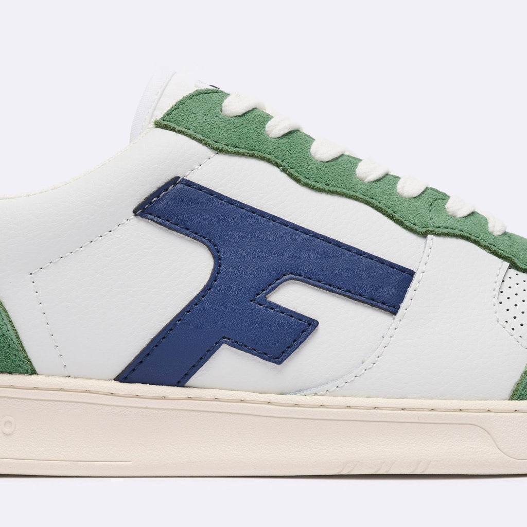 Zapatillas bajas Hazel en blanco y verde - Hombre