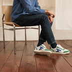 Zapatillas bajas Hazel en blanco y verde - Hombre