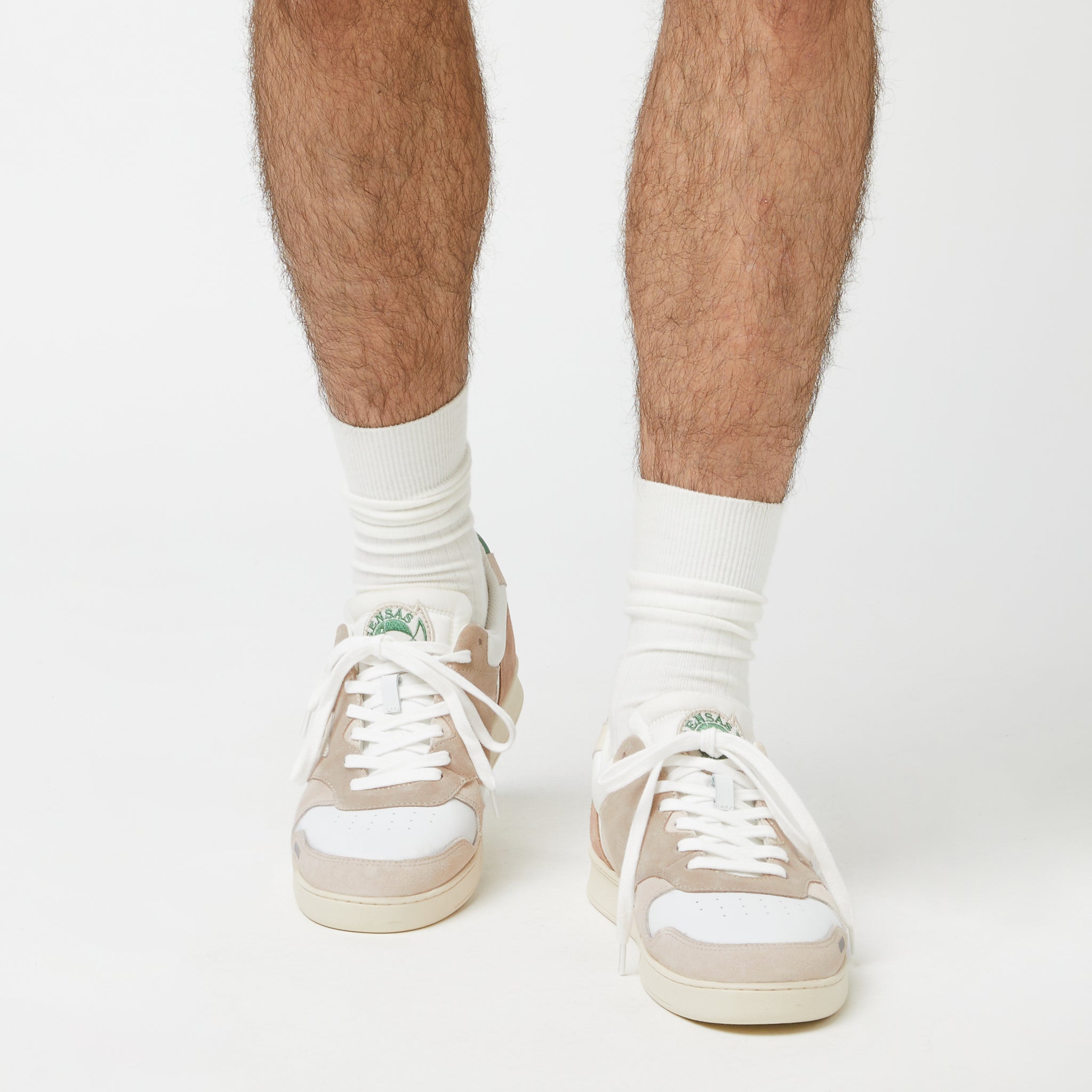 Baskets Basses Blanches & Beiges Palmer - Homme