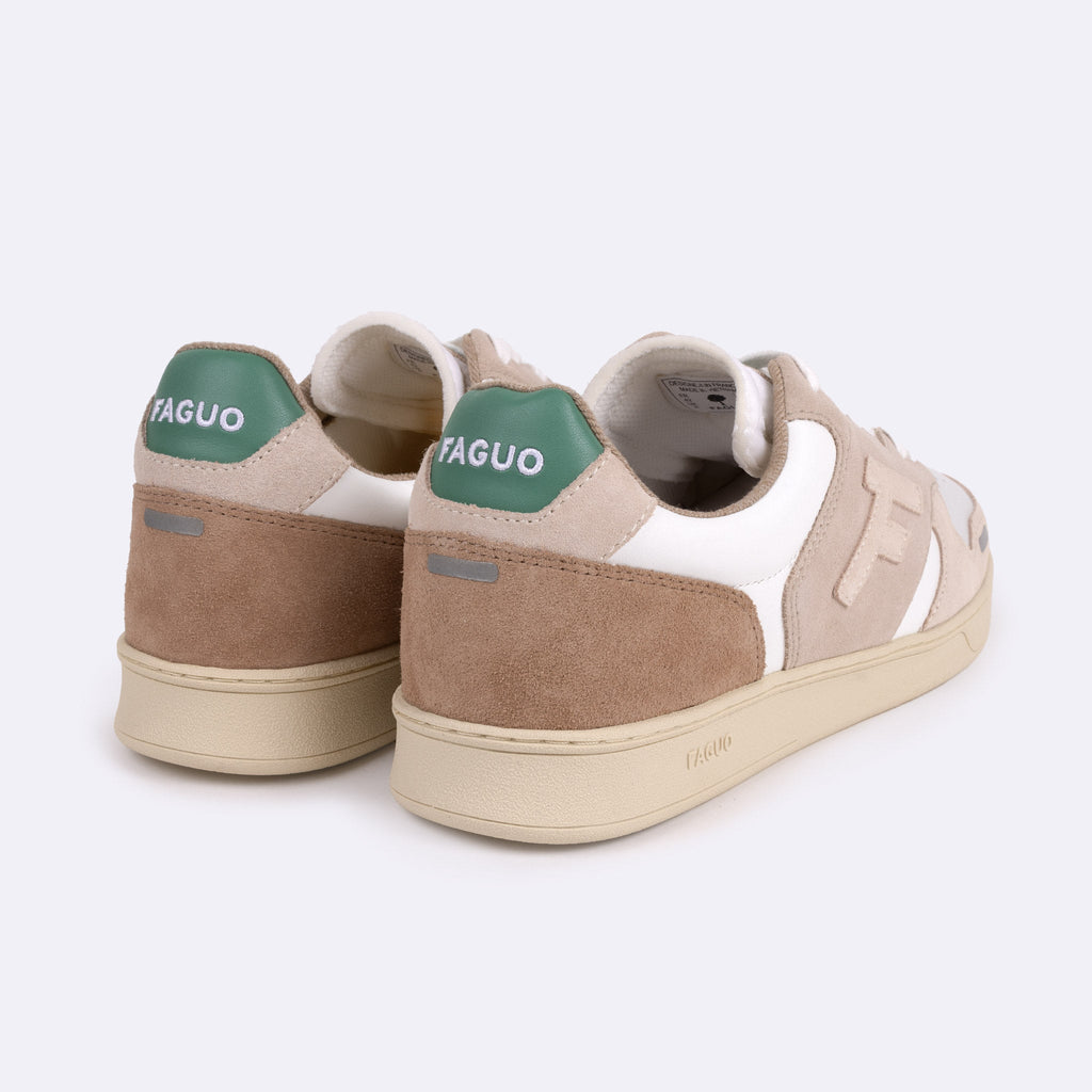 Baskets Basses Blanches & Beiges Palmer - Homme