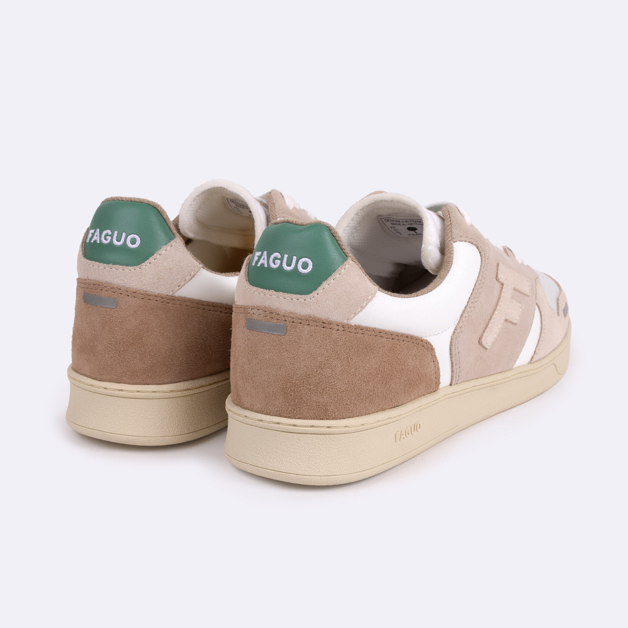 Baskets Basses Blanches & Beiges Palmer - Homme