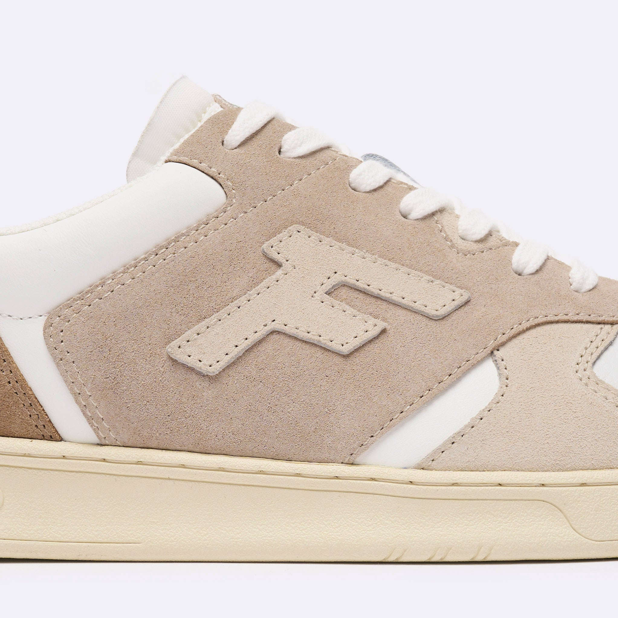 Baskets Basses Blanches & Beiges Palmer - Homme