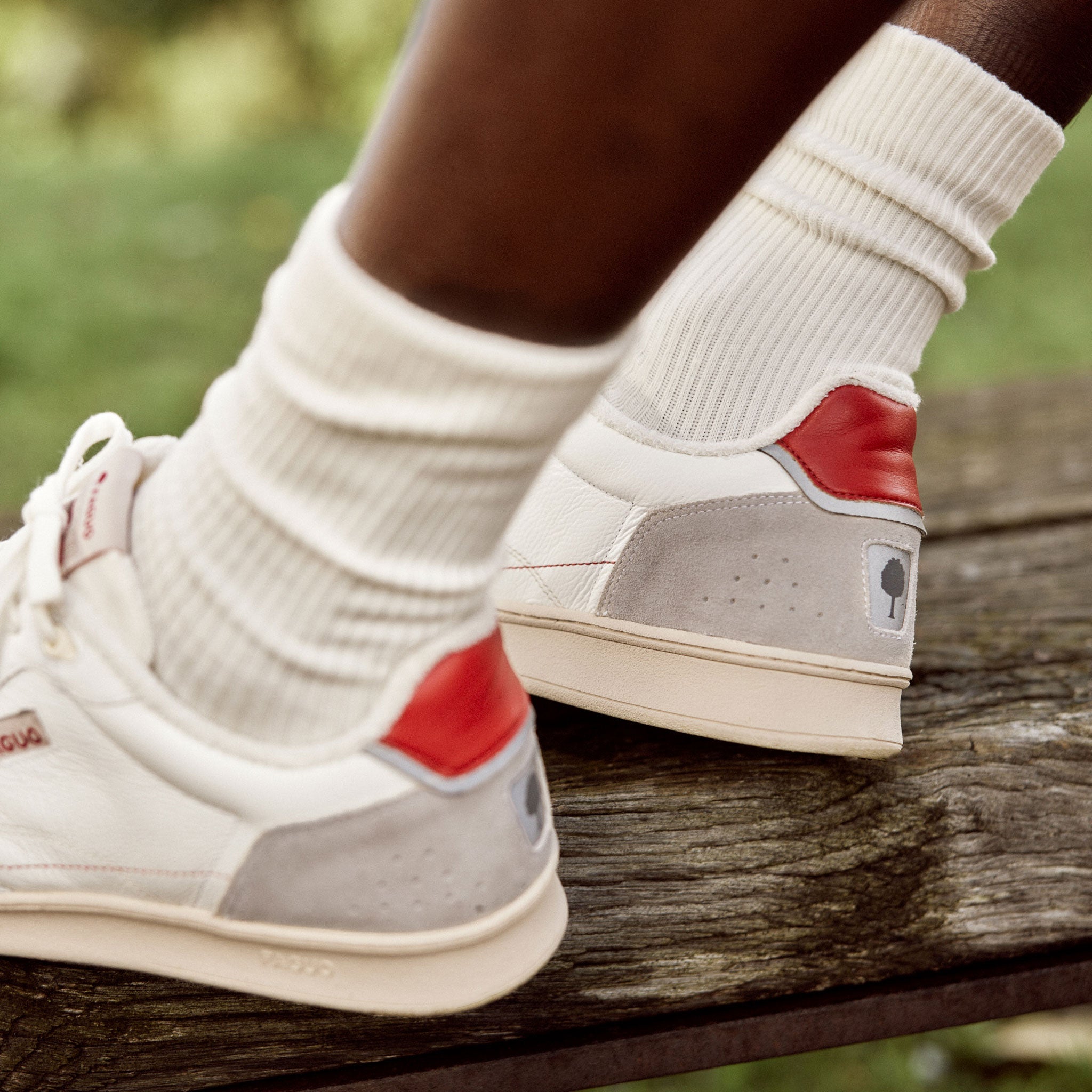Zapatillas Bajas Blancas & Rojas Commute 1 - Hombre