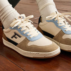 Baskets Basses Écrues, Beiges & Bleues Alder - Homme