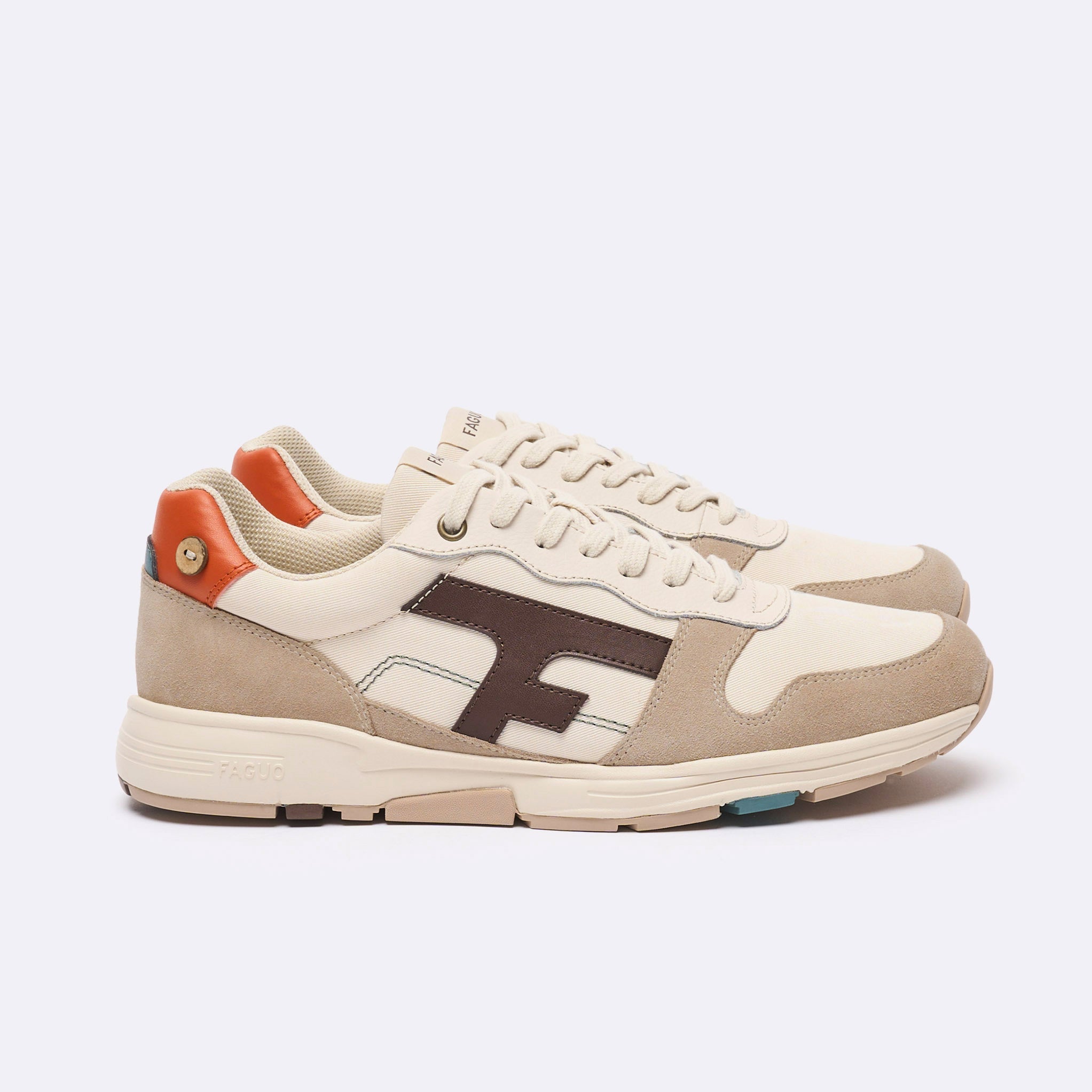 Running Crudo y Beige Oliva - Hombre