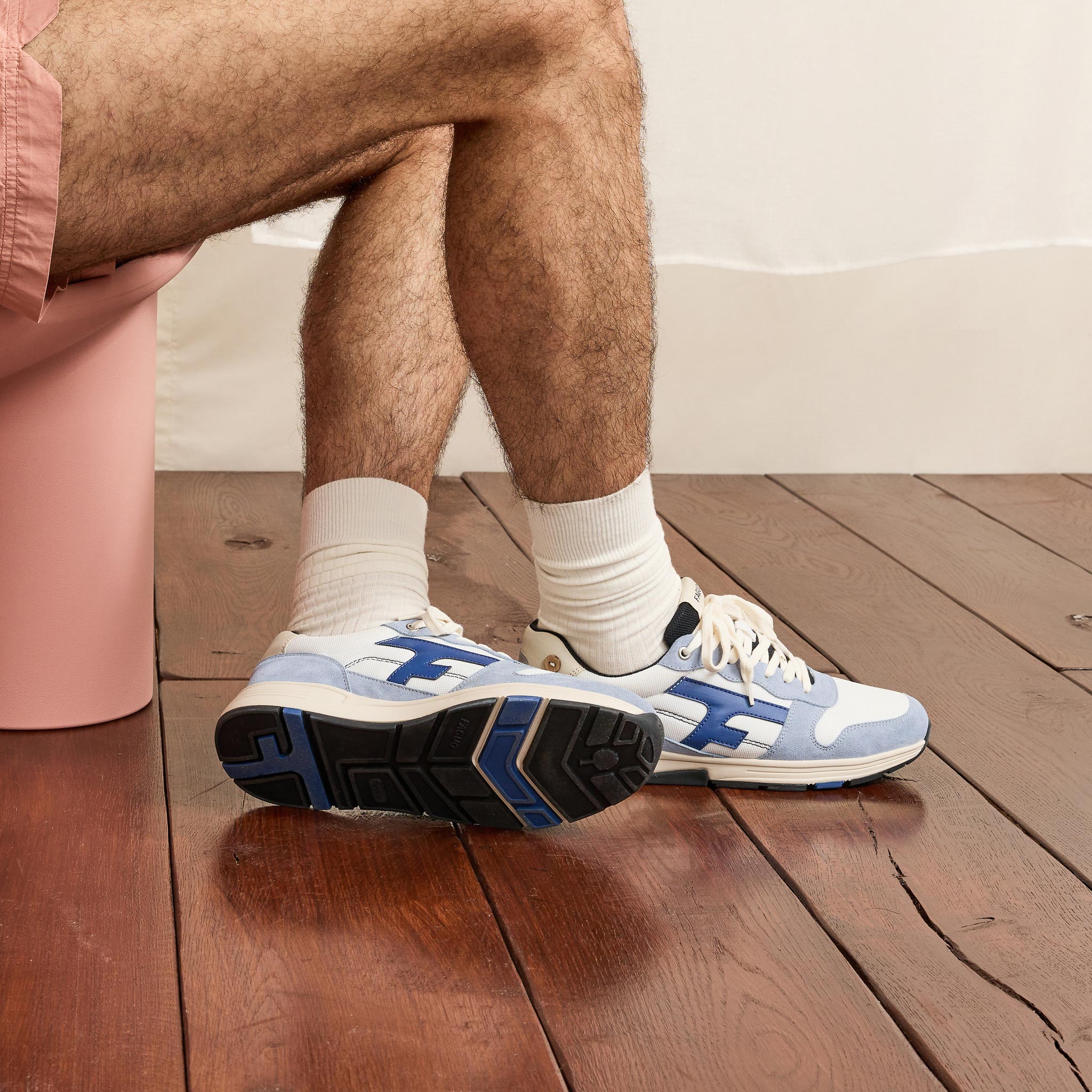 Running Blancas y Azules Olive - Hombre