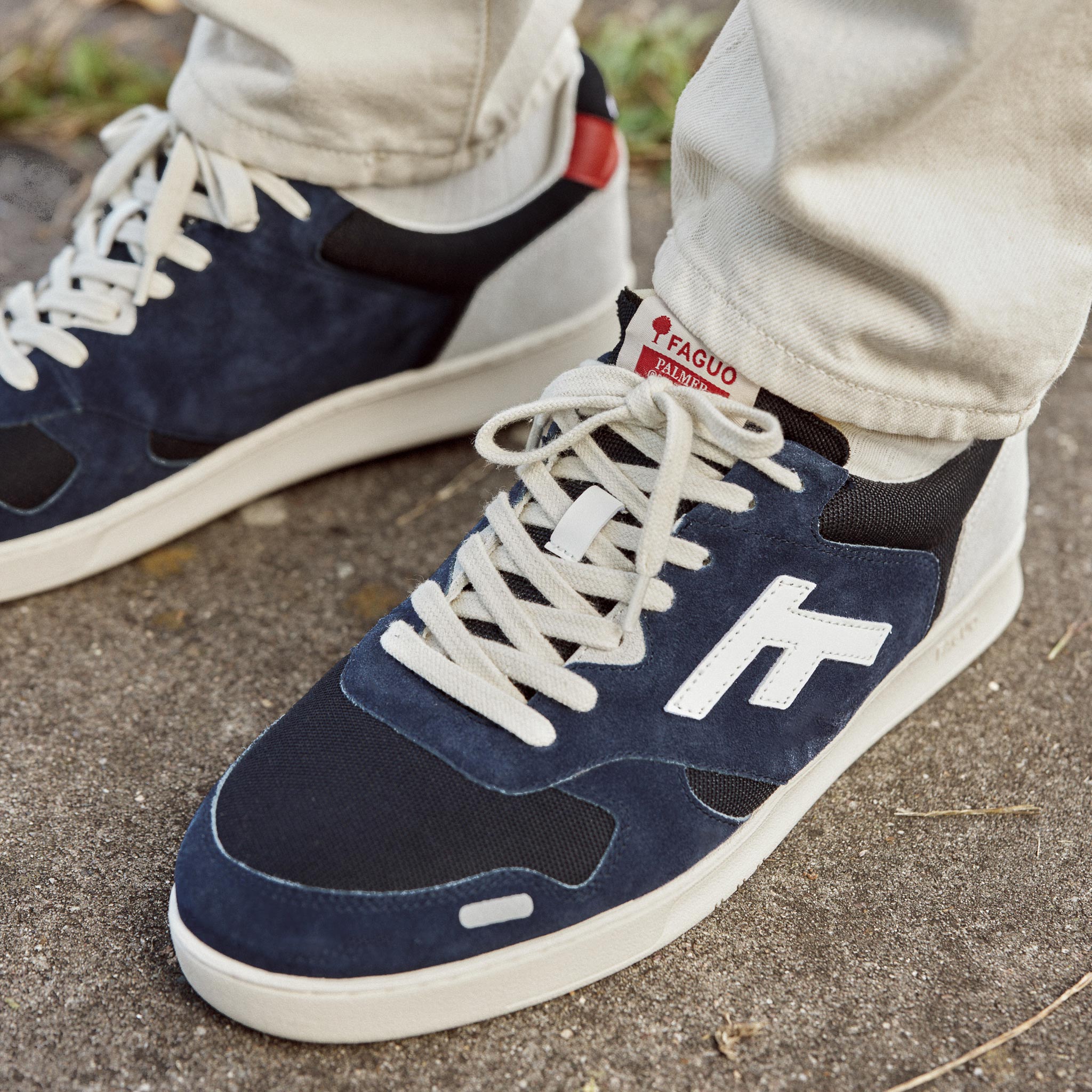 Baskets Basses Bleues & Grises Palmer - Homme