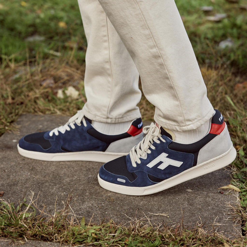 Baskets Basses Bleues & Grises Palmer - Homme