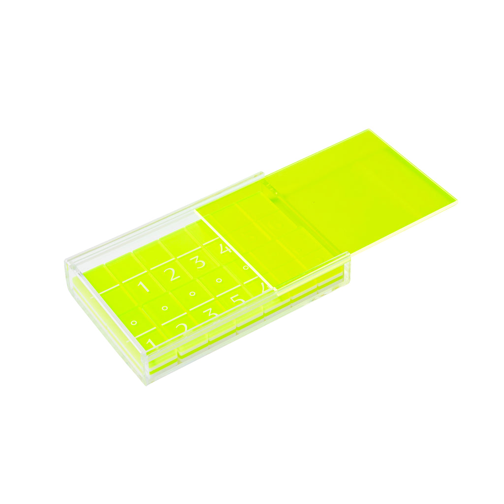 Crystal Lucite Domino Game - Yellow