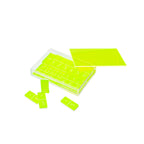 Crystal Lucite Domino Game - Yellow