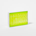 Crystal Lucite Domino Game - Yellow