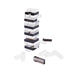Jumbling Tower Crystal Lucite Game - Black And Transparent
