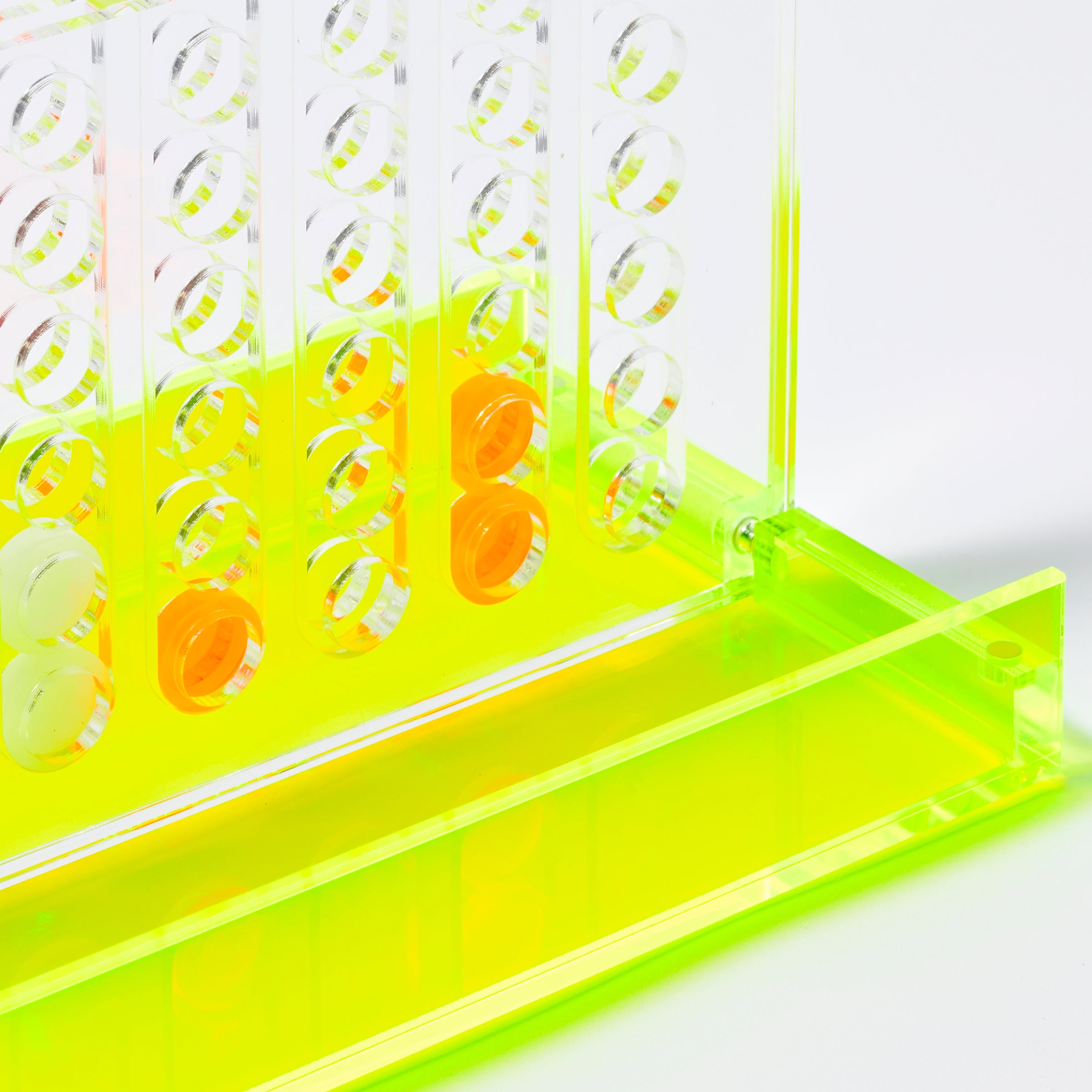 Mini juego Crystal Lucite 4 en 1 - Amarillo y naranja