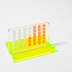 Mini juego Crystal Lucite 4 en 1 - Amarillo y naranja