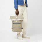 Beige Cycling Medium Backpack - Unisex