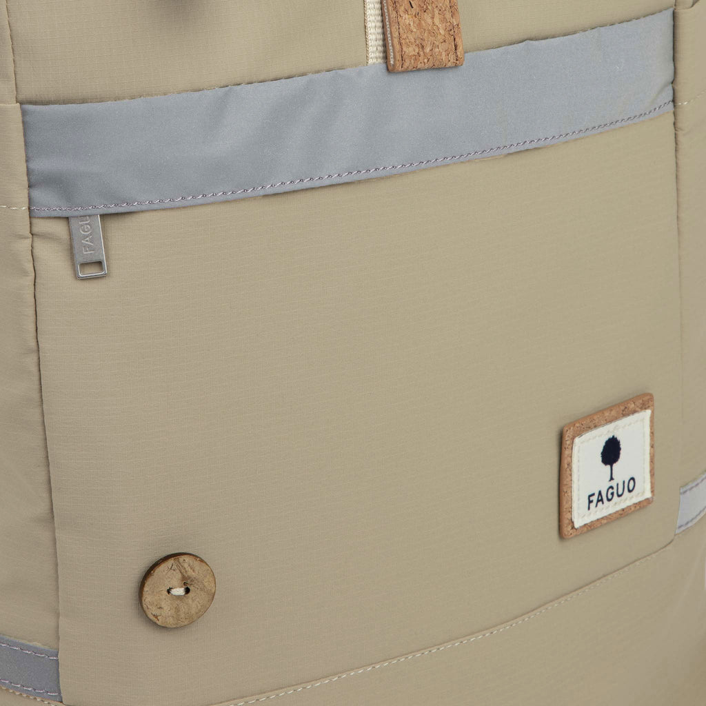 Beige Cycling Medium Backpack - Unisex