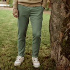 Olive Green Dreuille Trousers - Men