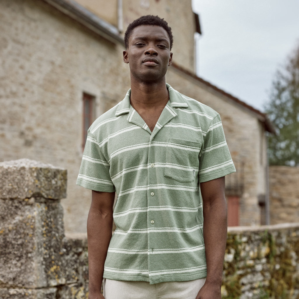Khaki & Ecru Paiolive Shirt - Men