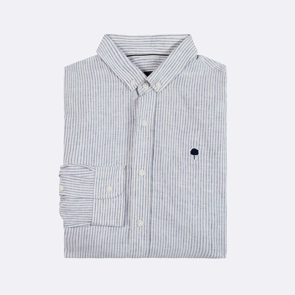 Chemise Bleue & Écrue Ivoy - Homme