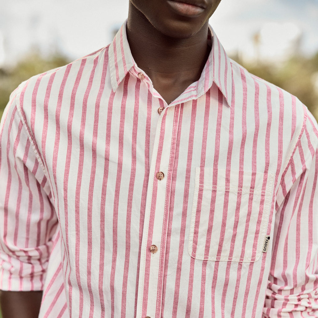 Chemise Rouge & Crème Signy - Homme