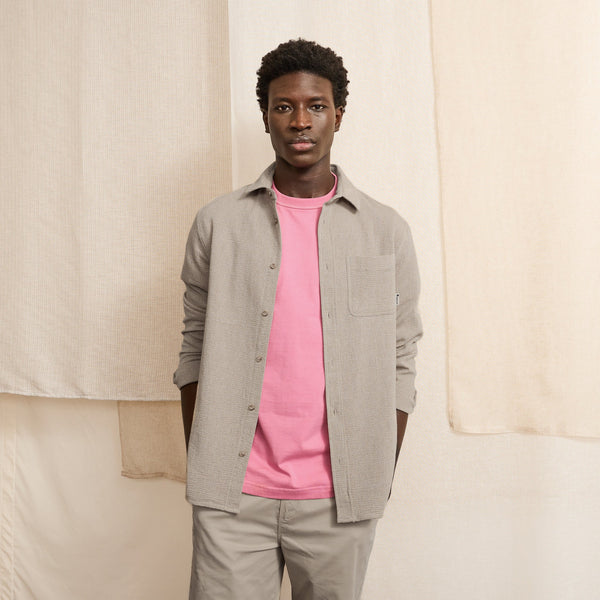 Light Beige Marl Signy Shirt – Men's