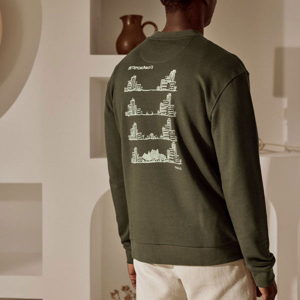 Dark Brown Fango Sweatshirt - Men