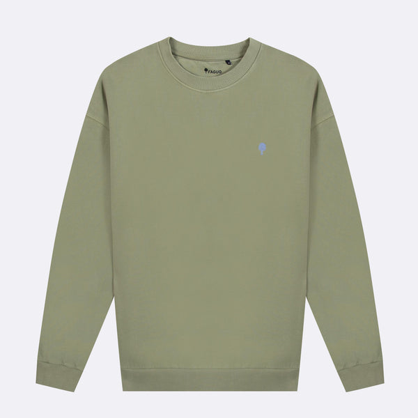Khaki Crewneck Sweatshirt Fango - Men