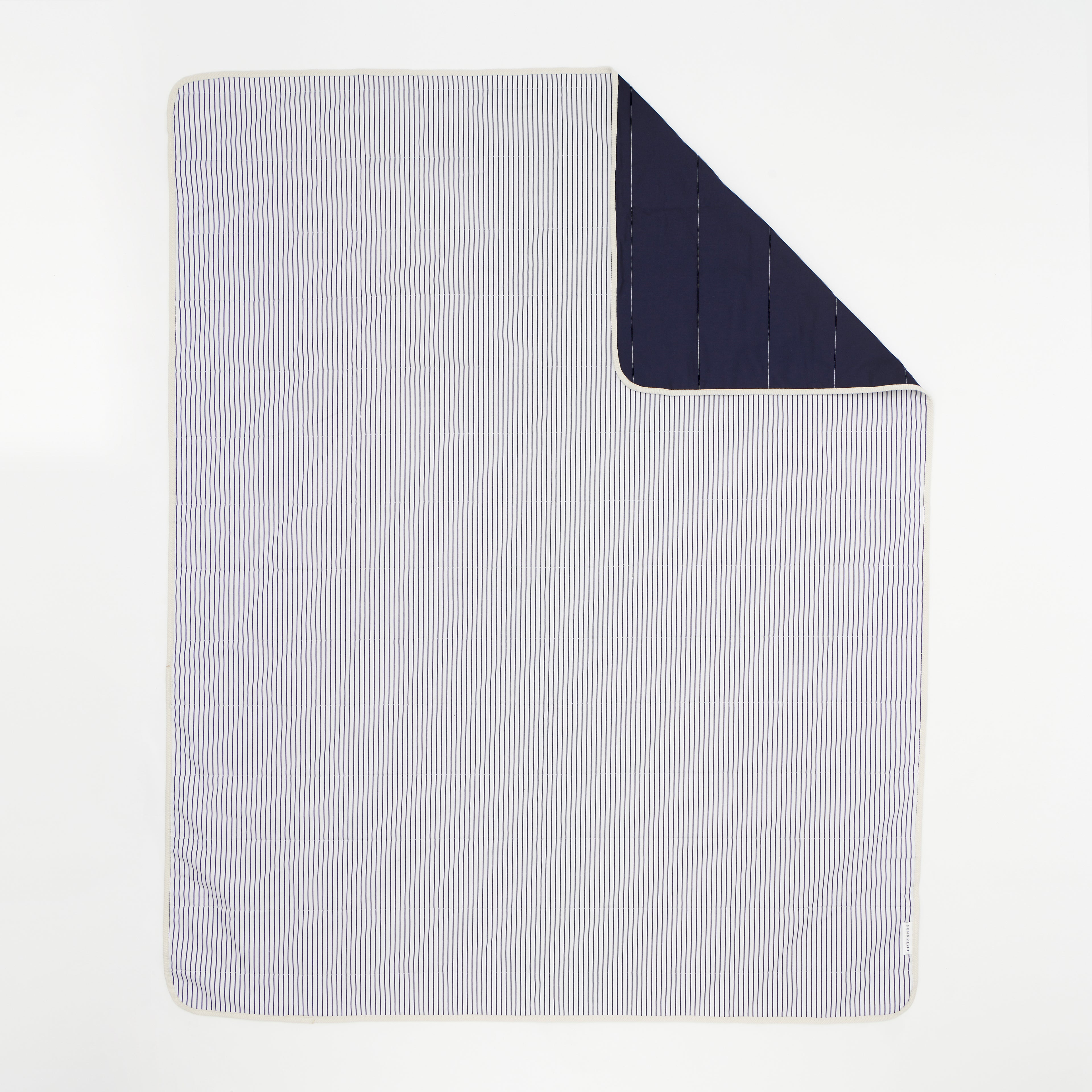 Mantel de picnic - Rayas beige y marrón