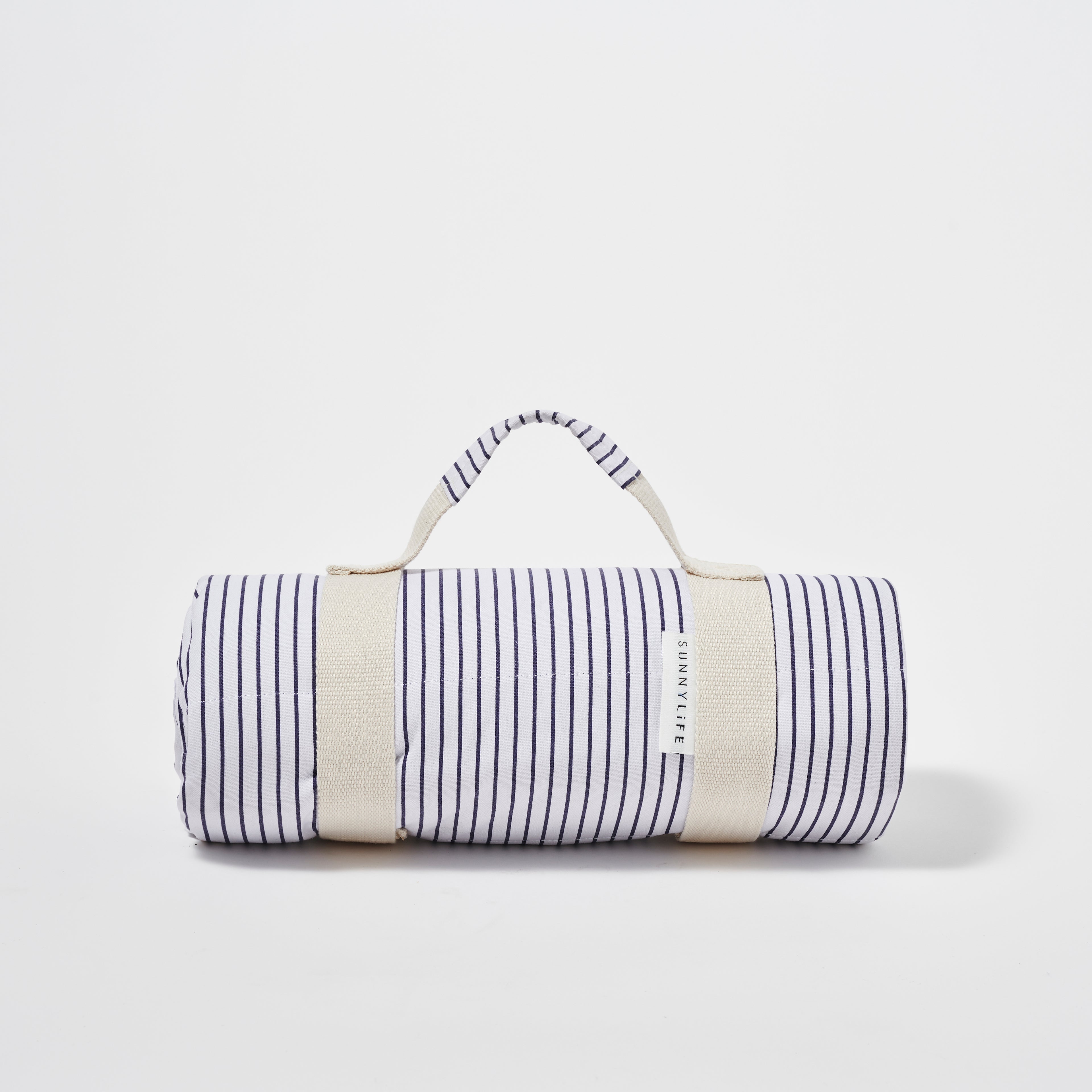 Mantel de picnic - Rayas beige y marrón