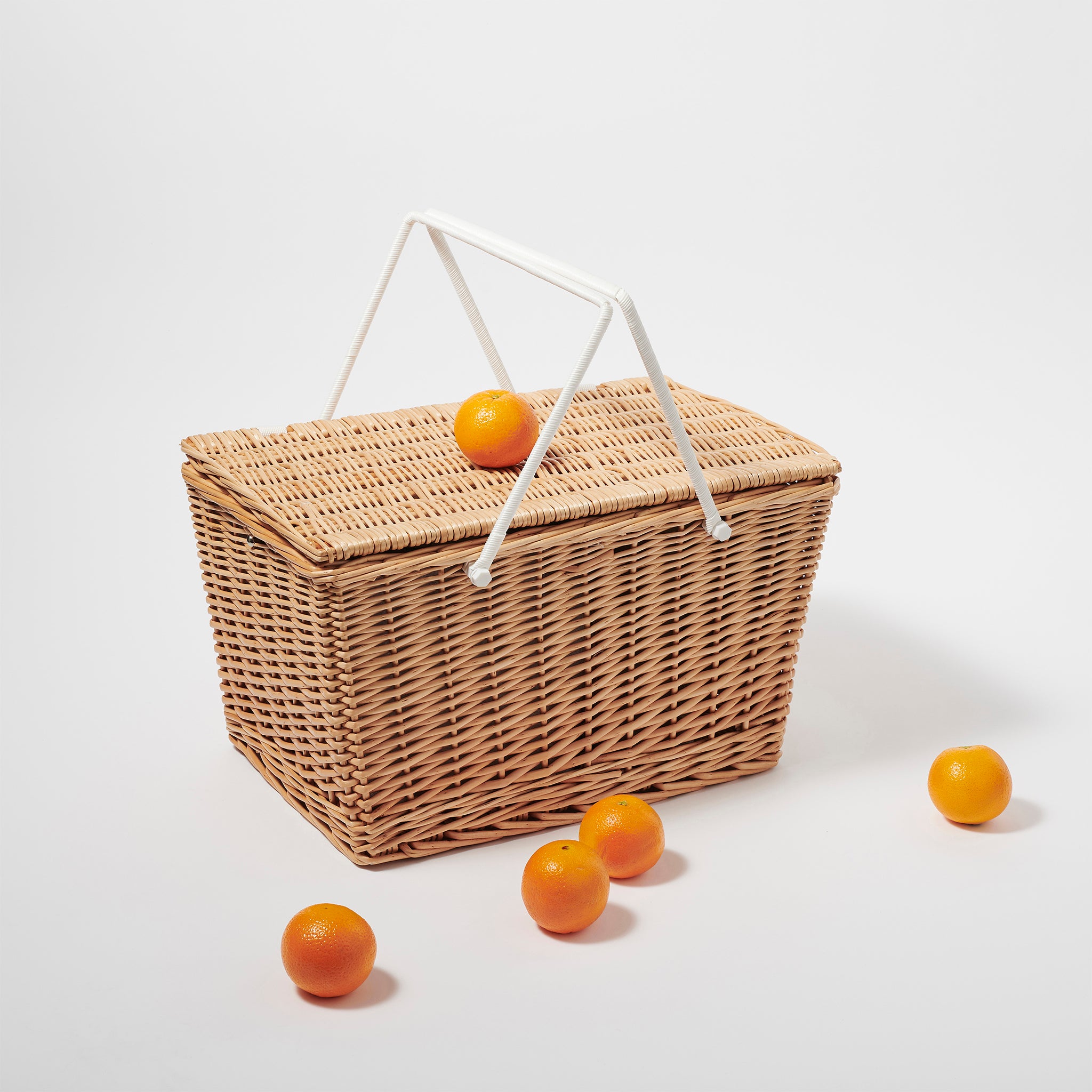 Grand Panier Isotherme De Pique-Nique - Naturel