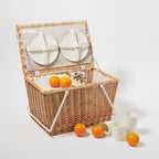 Grand Panier Isotherme De Pique-Nique - Naturel