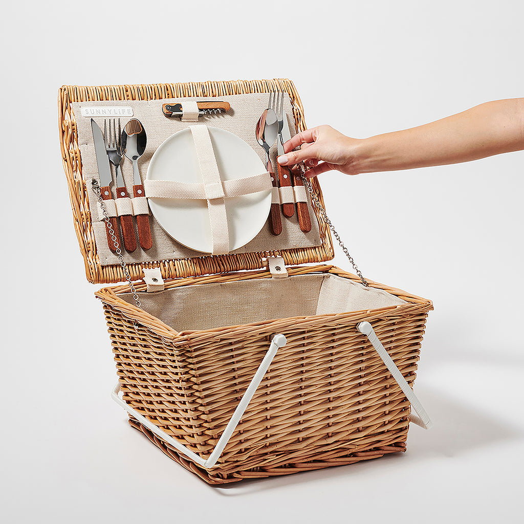 Petit Panier De Pique-Nique - Naturel