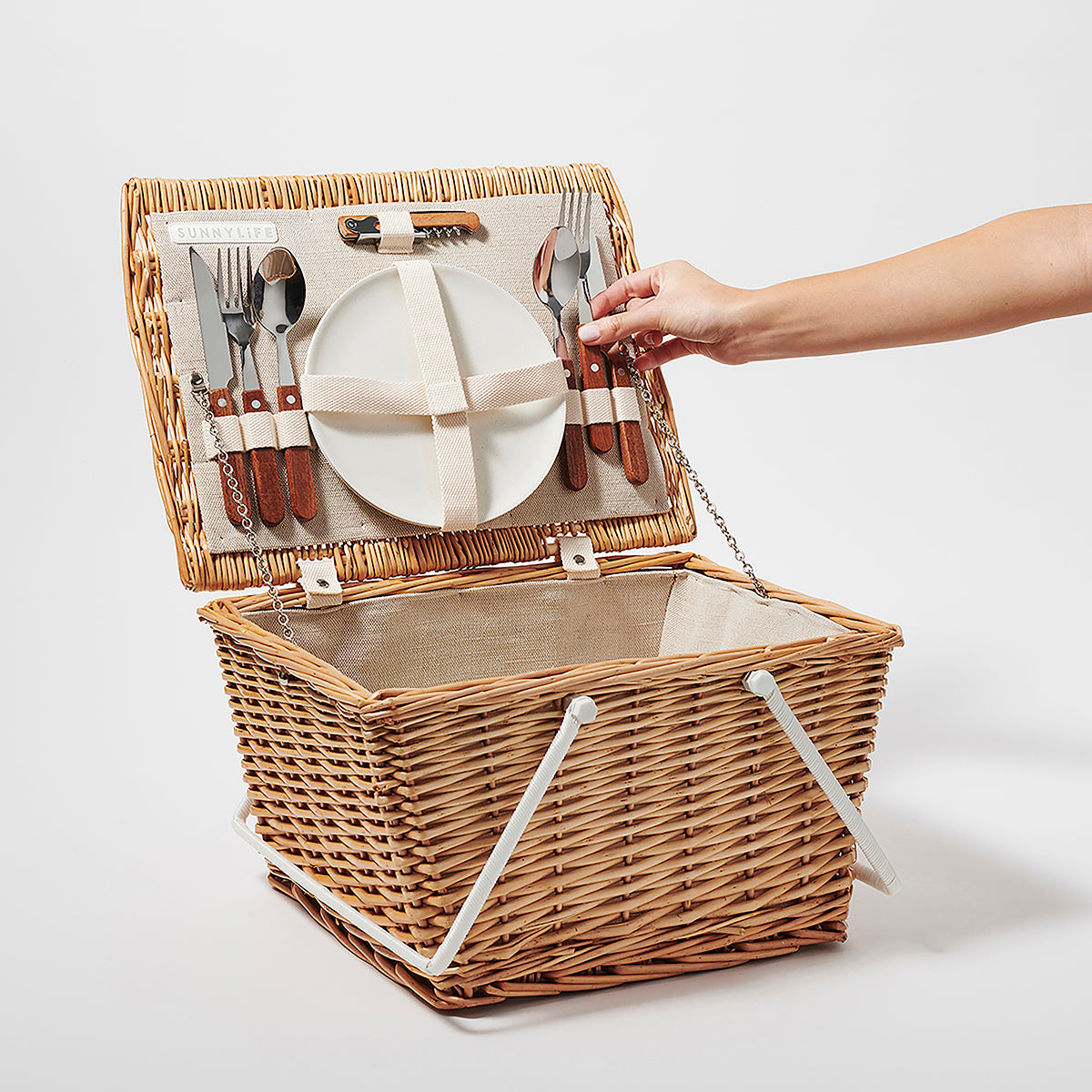 Petit Panier De Pique-Nique - Naturel