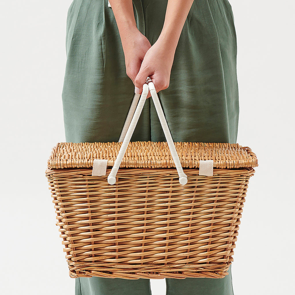 Petit Panier De Pique-Nique - Naturel