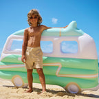 Colchón flotante para adultos Van Campervan - Estampado fondo verde