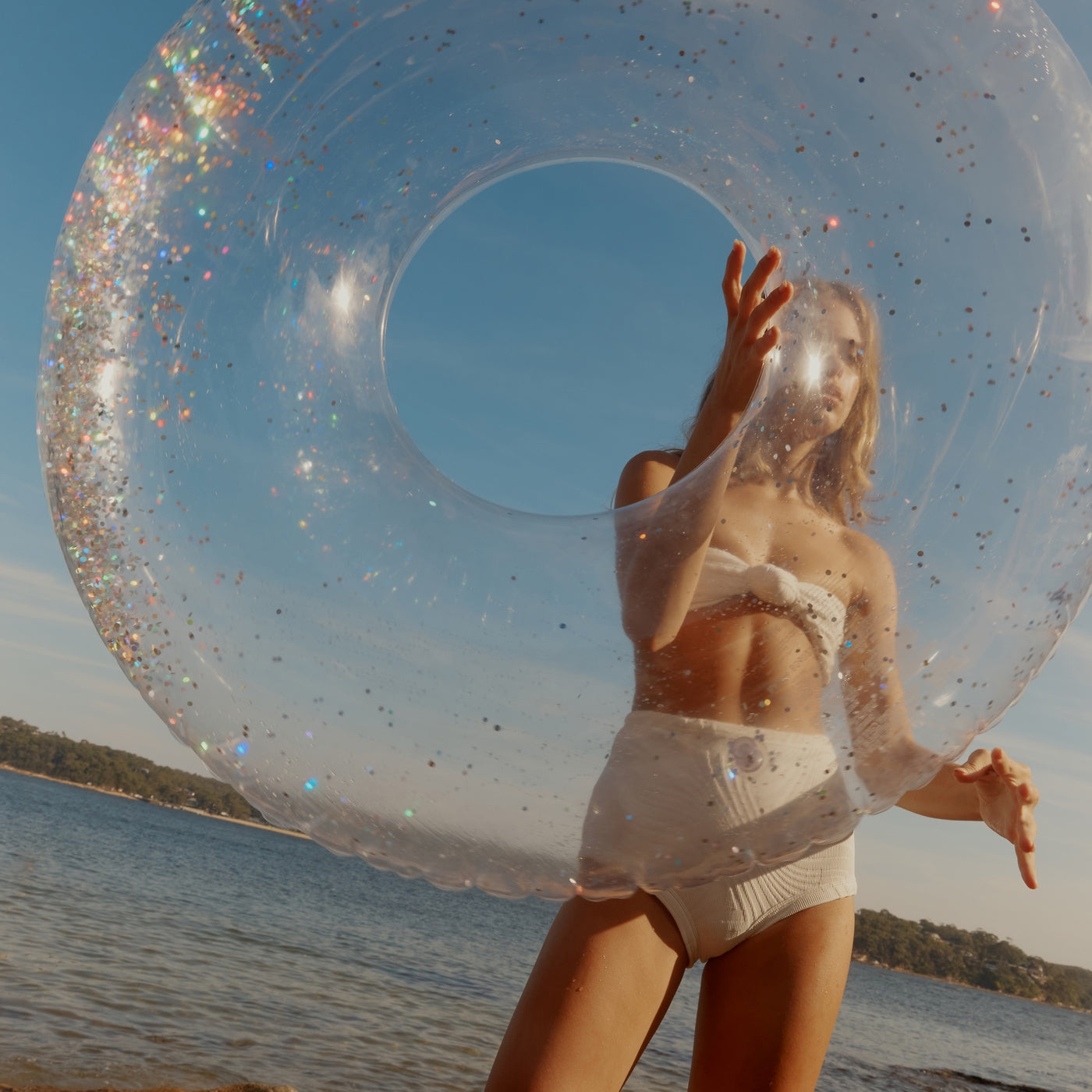 Adult Glitter Buoy - Transparent Glitter