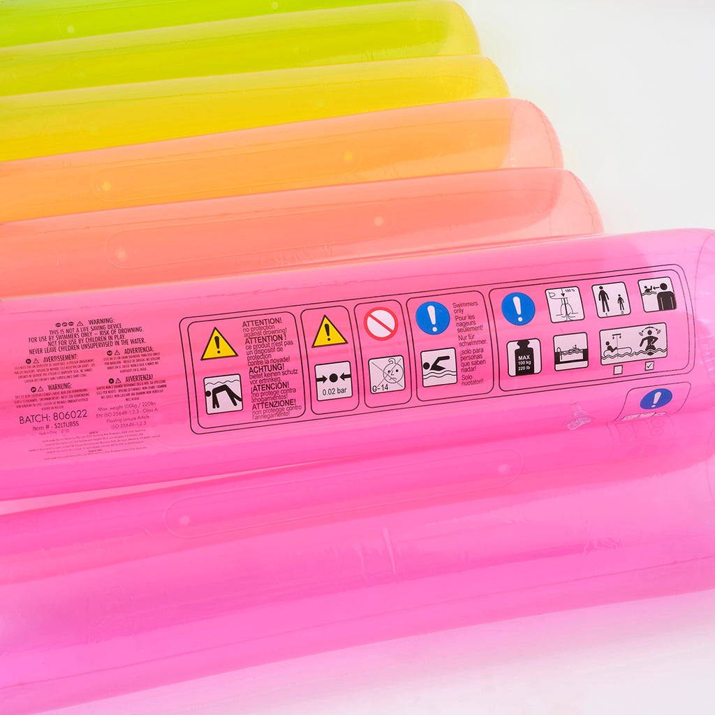 Inflatable Mattress - Tube Lilo Sunset
