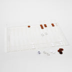 Backgammon en tablero de cócteles