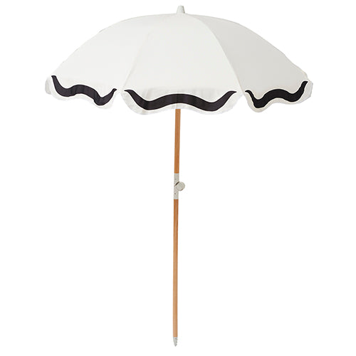 Sombrilla de playa de lujo Marbella Vintage - Blanco