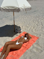 Toalla de playa Coral - Terracota