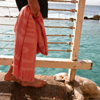 Toalla de playa Coral - Terracota