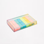 Juego de dominó Crystal Lucite - Multicolor