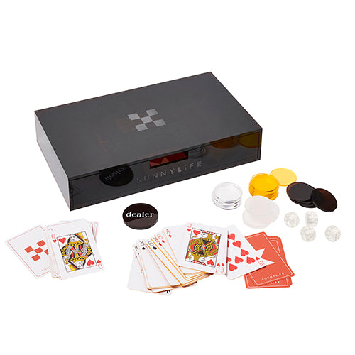 Luxury Poker Case - Brown
