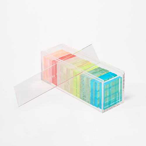 Mini Jumbling Tower Crystal Lucite Game - Multicolor
