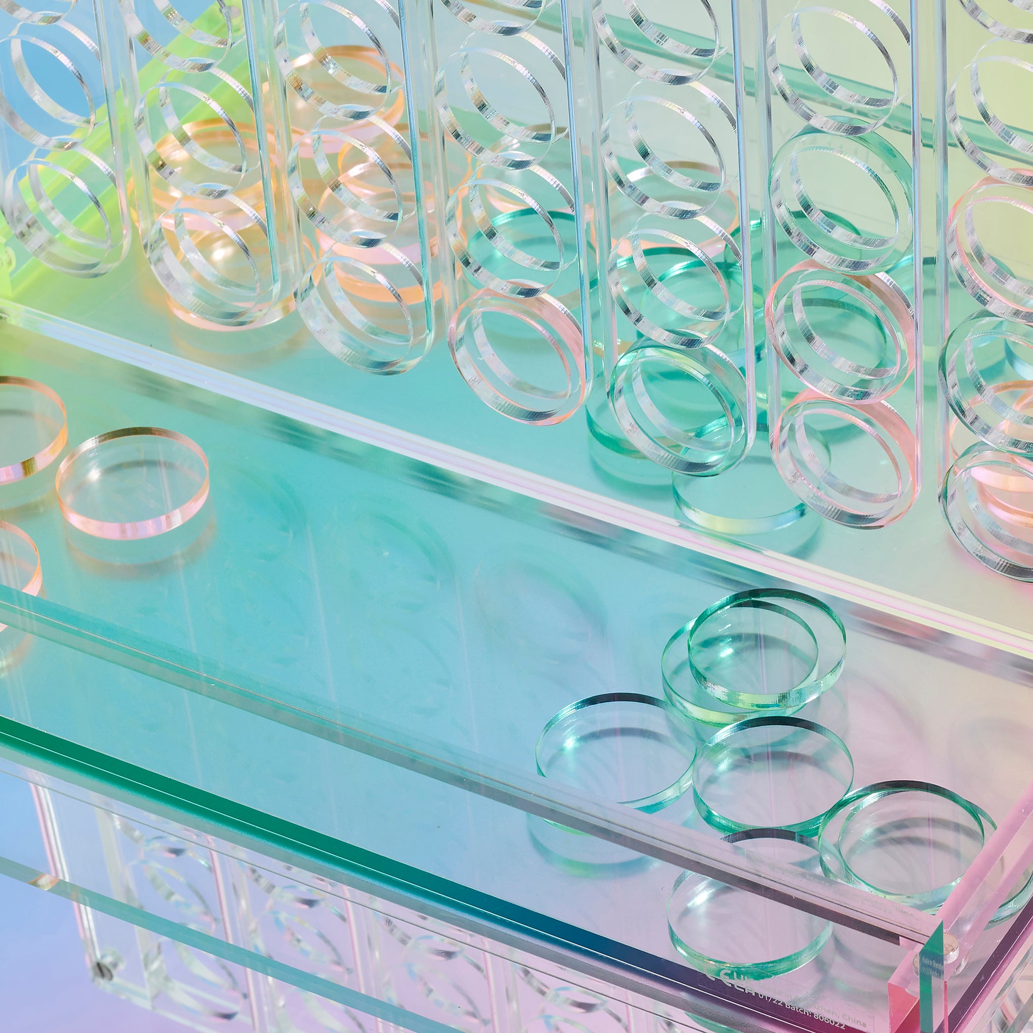 Juego Crystal Lucite 4 en 1 - Multicolor