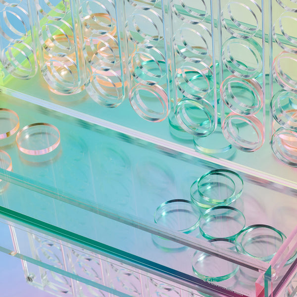 Juego Crystal Lucite 4 en 1 - Multicolor